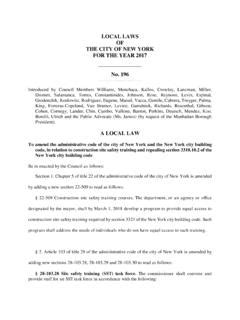 nyc local law 196|Local Law 196 of 2017 .